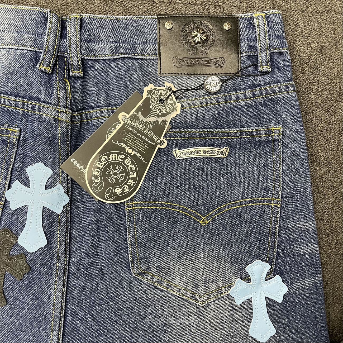 Chrome Hearts Blue Jeans Cross Patch (9) - newkick.org